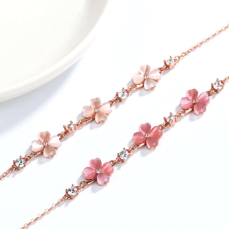 Fashion Jewelry Opal Crystal Gemstones Chain Bracelets For Women Femme Zircon Diamonds Rose Gold Jewelry Bijoux Mujer Cute Girlfriend Gifts AliExpress Novah Accessories Accessories