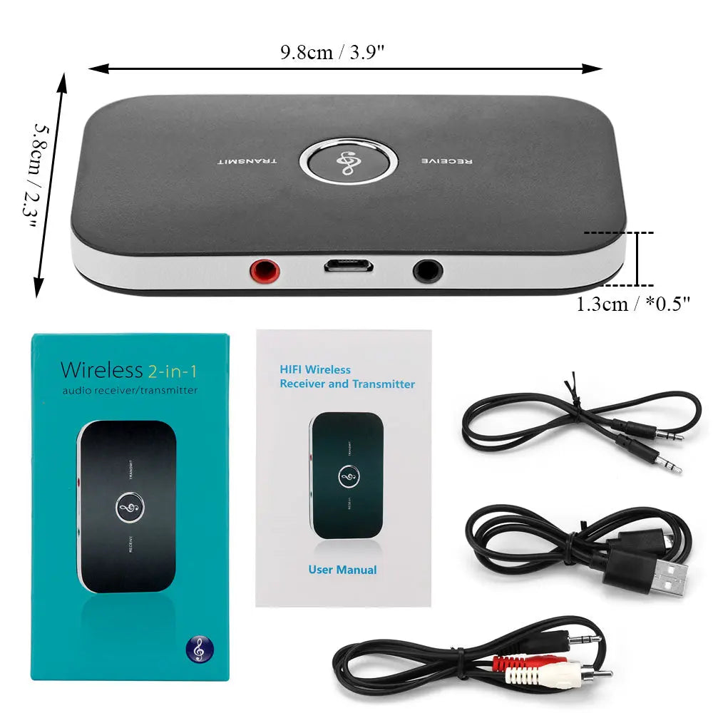 2 in 1 Bluetooth 4.1 Audio Transmitter & Receiver Teal Simba Novah Tech Accessories Tech Accessories