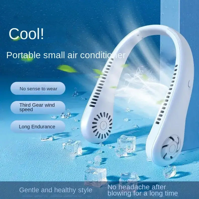 Bladeless Hanging Neck Rechargeable Air Cooler Novahst Novah