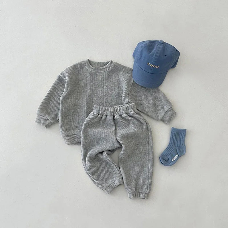 MILANCEL Autumn Baby Clothing Set Casual Hoodie Suit Girls Hoodie And Pants Boys Outfit Novah Novah