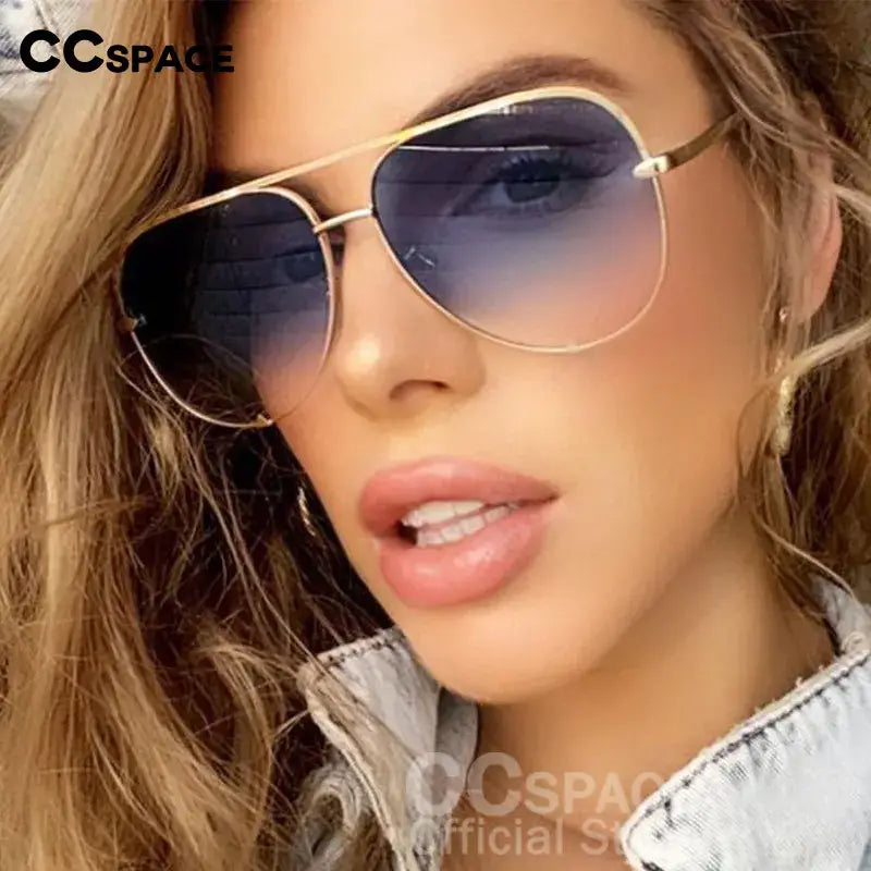 51074 Retro Pilot Sunglasses Men Women Fashion Shades UV400 Vintage Glasses