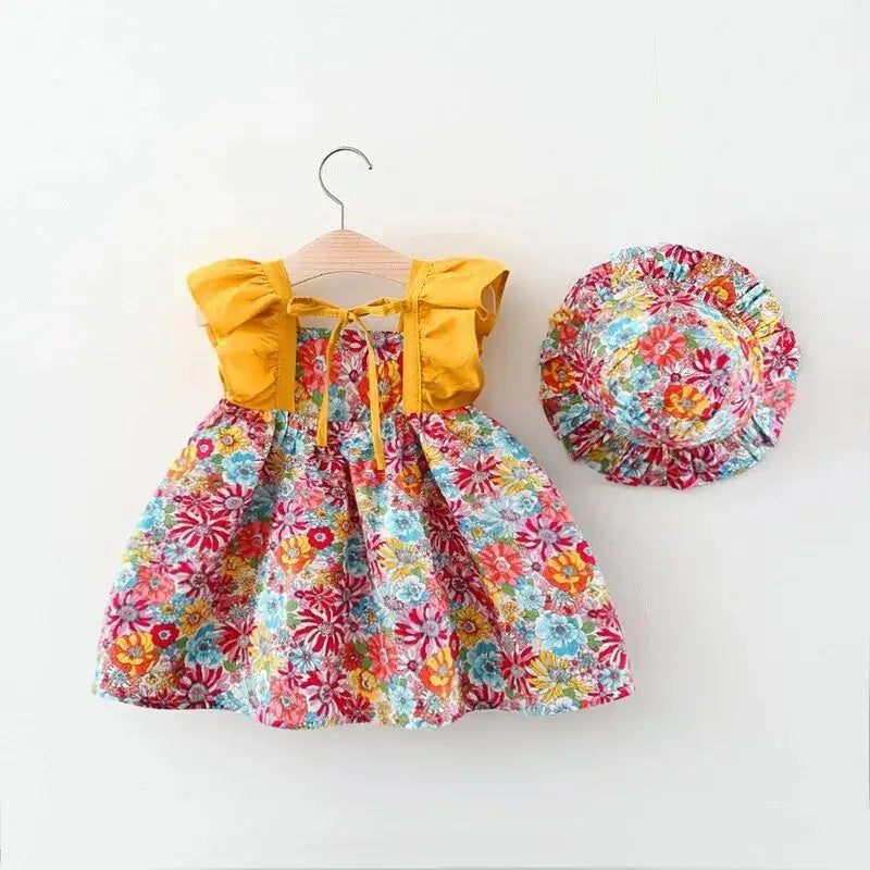 Baby Princess Strap Dress with Hat Novahst Novah