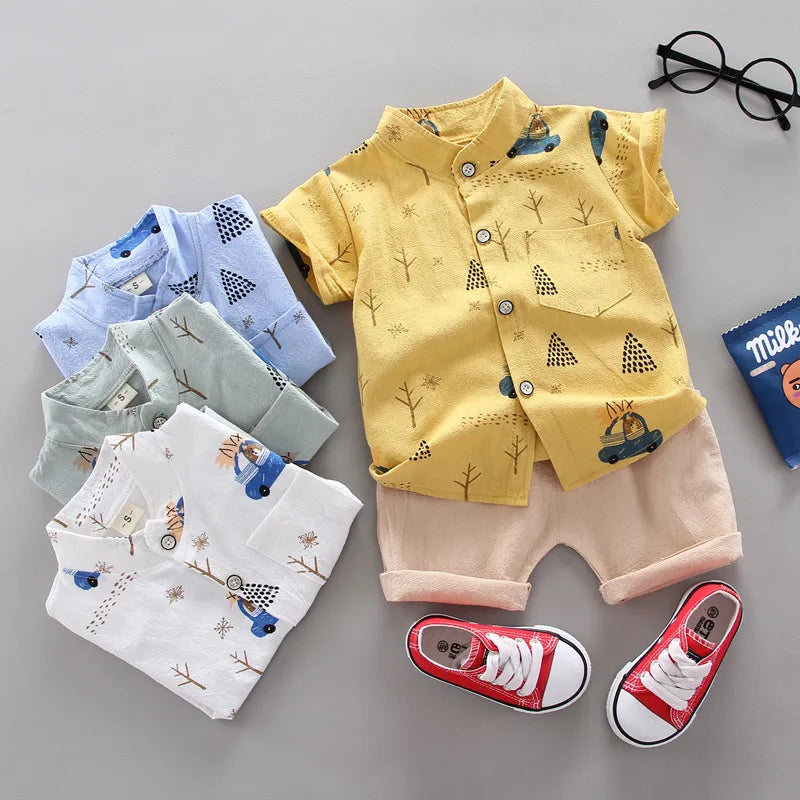 Fashion Baby Boy's Suit Summer Casual Clothes Set Top Shorts 2PCS Baby Clothing Set For Boys Infant Suits Kids Clothes Novah Novah